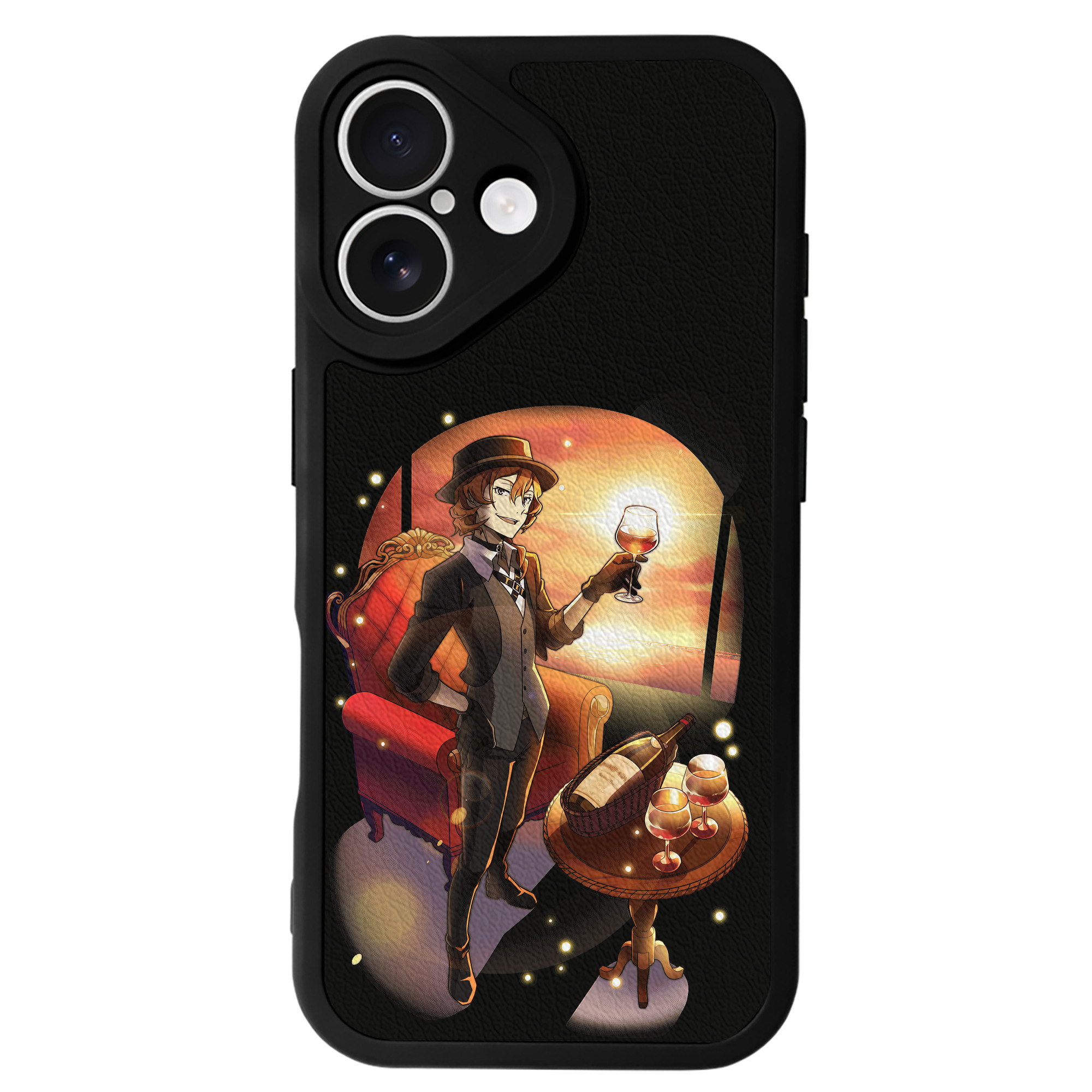 （画像用） 文豪ストレイドッグス Bungo Stray Dogs 【iPhone 16シリーズ対応】シリコンスマホケース（レザー調） 材質：シリコン
